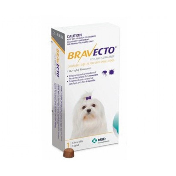 Bravecto Yellow Very Small - Dogs \u0026 Puppies