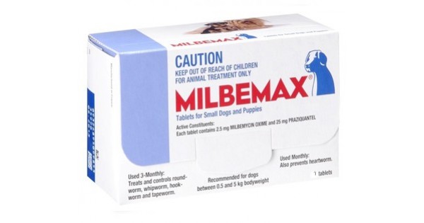 Milbemax Small Dog up to 5kg Dogs Puppies