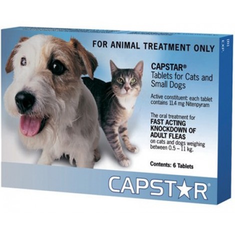 Capstar tablets for Small Dogs and Cats 6 Pack