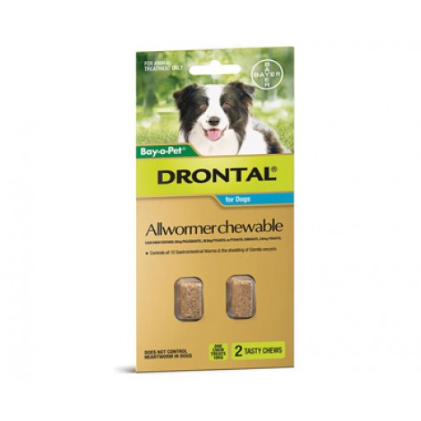 Drontal Allwormer Chewable 10kg (22lbs)