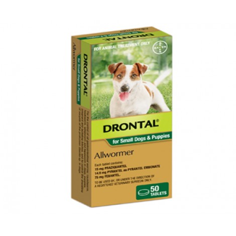 Drontal Sml Dogs & Puppies 3 kg (6.6lb) Tablets