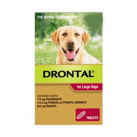 Drontal for Large Dogs 77lbs (35kgs)