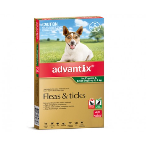 Advantix Small Dogs & Pups Green