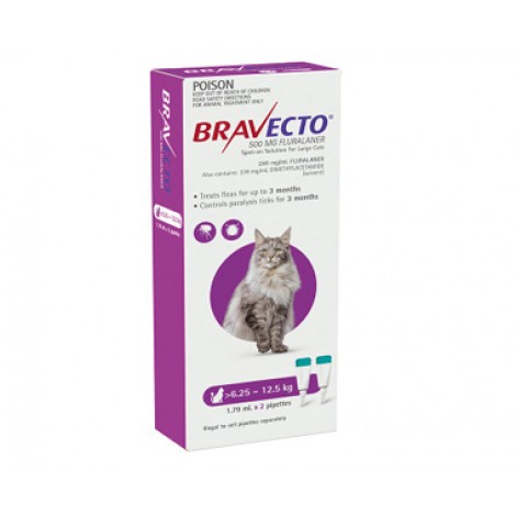 Bravecto Spot On for Large Cats Purple