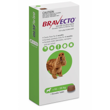 Bravecto Chews Medium Dog Green 