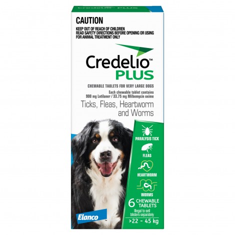 Credelio Plus Extra Large Dog Blue 6 Chews