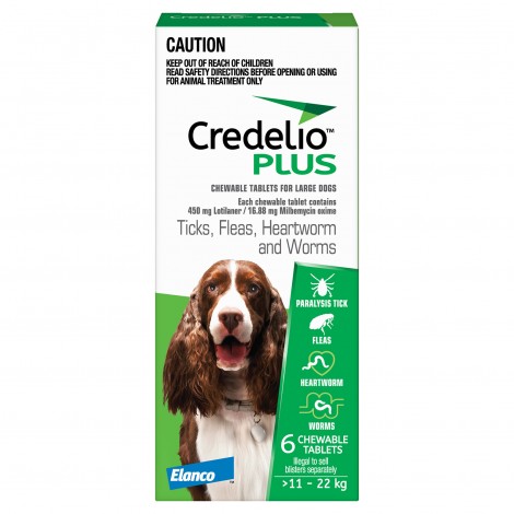 Credelio Plus Large Dog Green 6 Chews