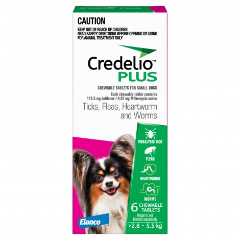 Credelio Plus  Small Dog Pink 6 Chews