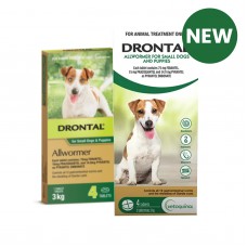 Drontal Sml Dogs & Puppies 6.6lbs (3kgs) tablets