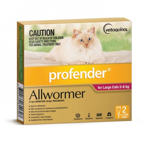 Profender 5-8kg (11-18lb) 2 Vials