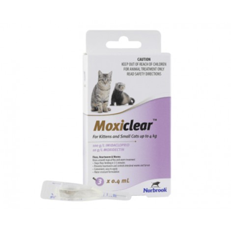 Moxiclear For Kittens & Small Cats Purple 6 Pack