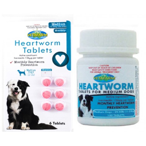 Vetafarm Heartworm Tablets Med Dogs