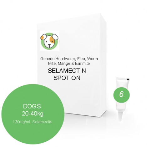 **Generic Selamectin for Dogs (Teal) 20-40kg (44-88lbs)