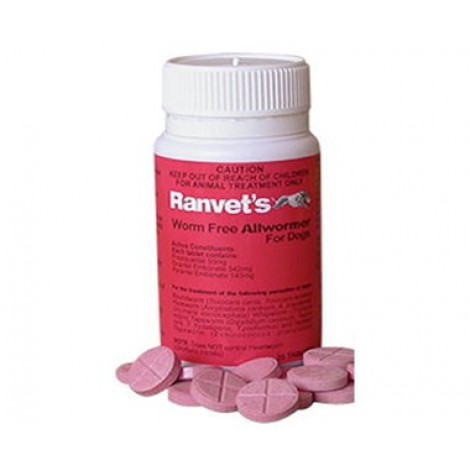 Ranvet Allwormer Tablets 22lbs (10kgs)