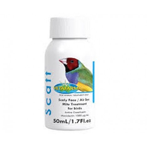 SCATT 50mL (1.7 fl oz)  Scaly Face/Air Sac Mite treatment for birds